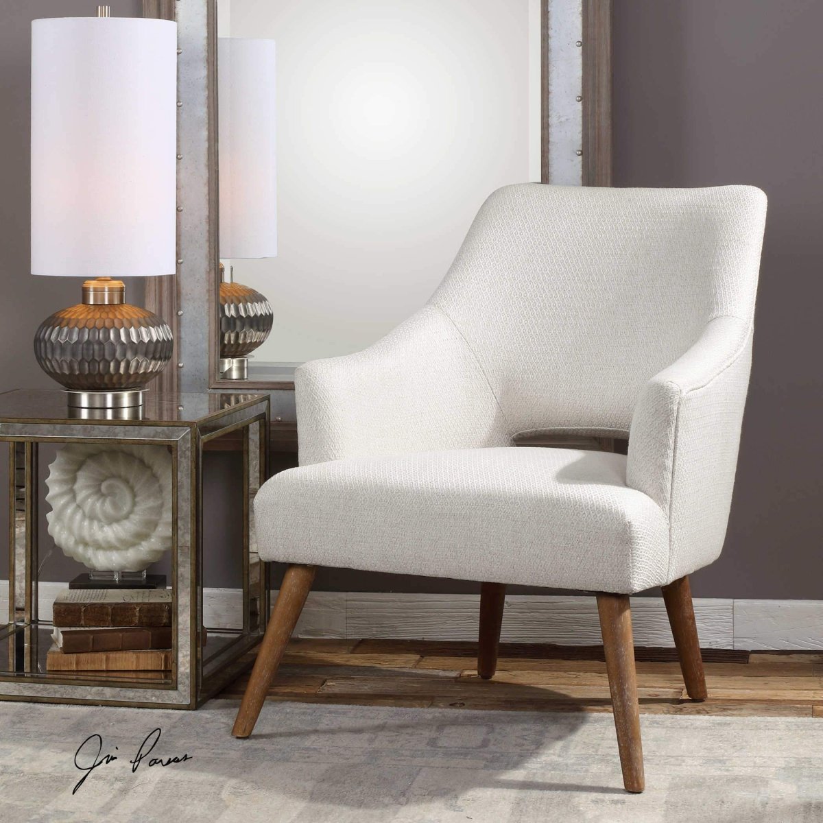 Dree Chenille Accent Chair - Uttermost - Accent Chairs by Modest Hut