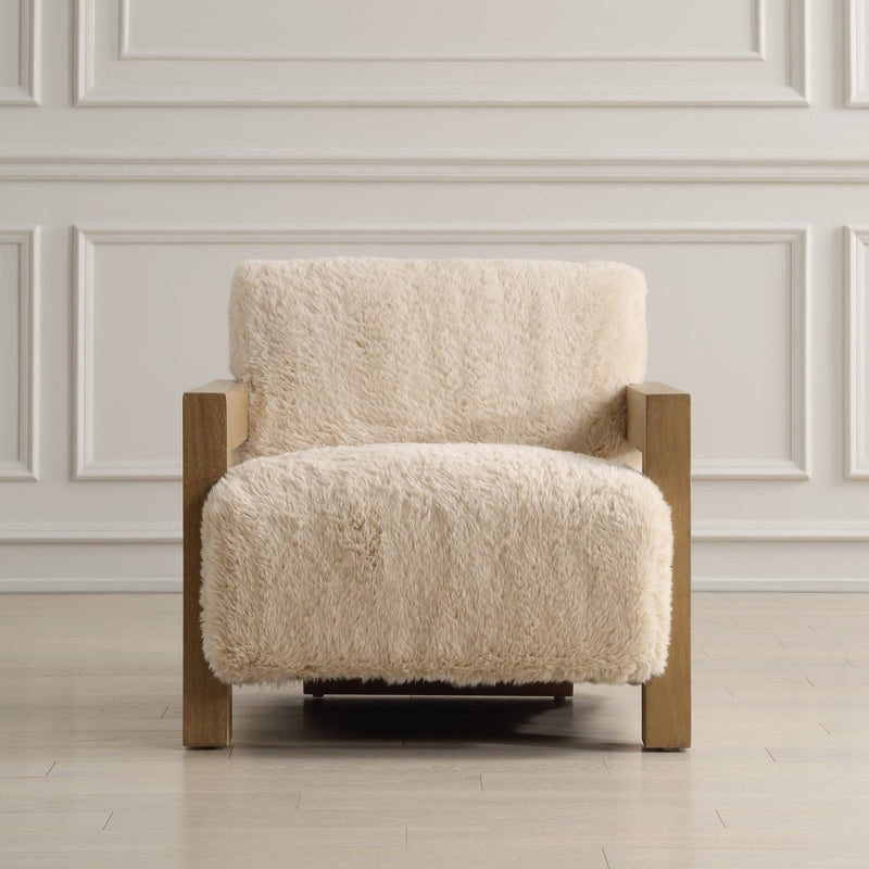 Jackson Sheepskin Accent Chair - Uttermost - Accent Chairs by Modest Hut