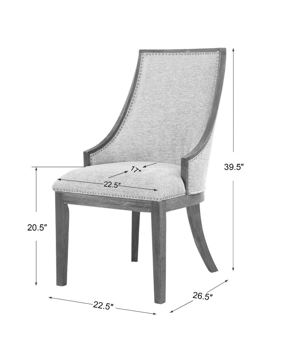 Janis Ebony Accent Chair - Uttermost - Accent Chairs by Modest Hut