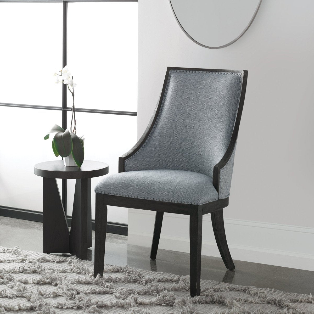 Janis Ebony Accent Chair - Uttermost - Accent Chairs by Modest Hut