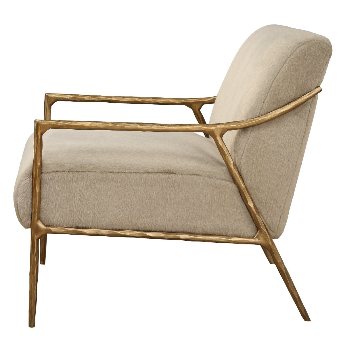 Kashmir Aged Gold Accent Chair - Uttermost - Accent Chairs by Modest Hut