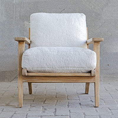 Laid Back Sheepskin Accent Chair - Uttermost - Accent Chairs by Modest Hut