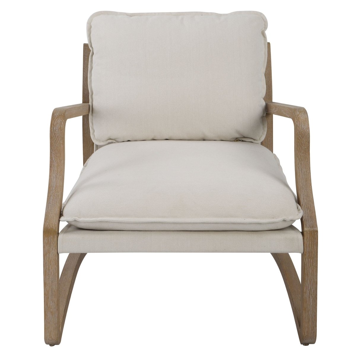 Melora Solid Oak Accent Chair - Uttermost - Accent Chairs by Modest Hut