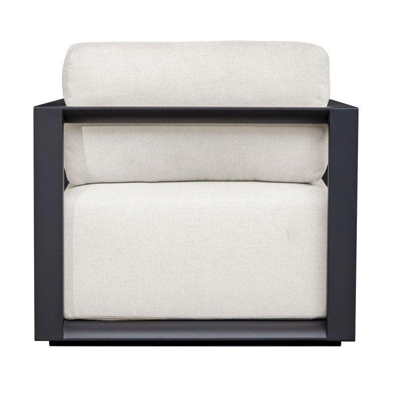 Additional detail view of the Remsen Outdoor Lounge Chair Java Black/Oyster image 18