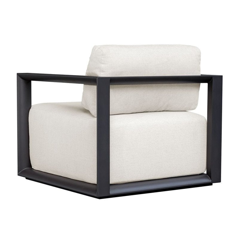Additional detail view of the Remsen Outdoor Lounge Chair Java Black/Oyster image 19