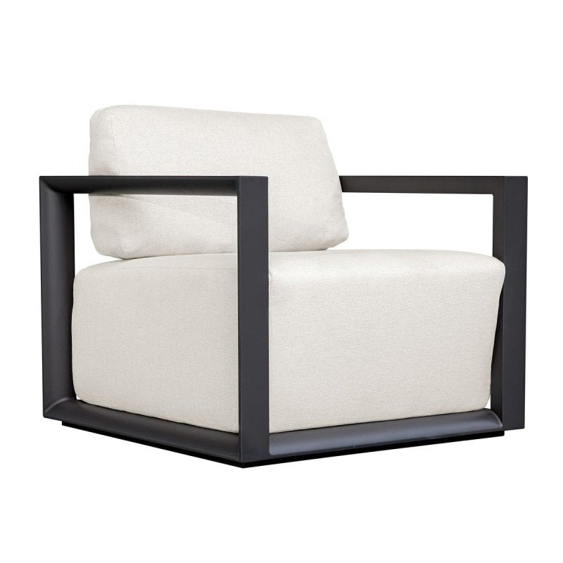 Remsen Outdoor Lounge Chair Java Black/Oyster accent chair by Uttermost