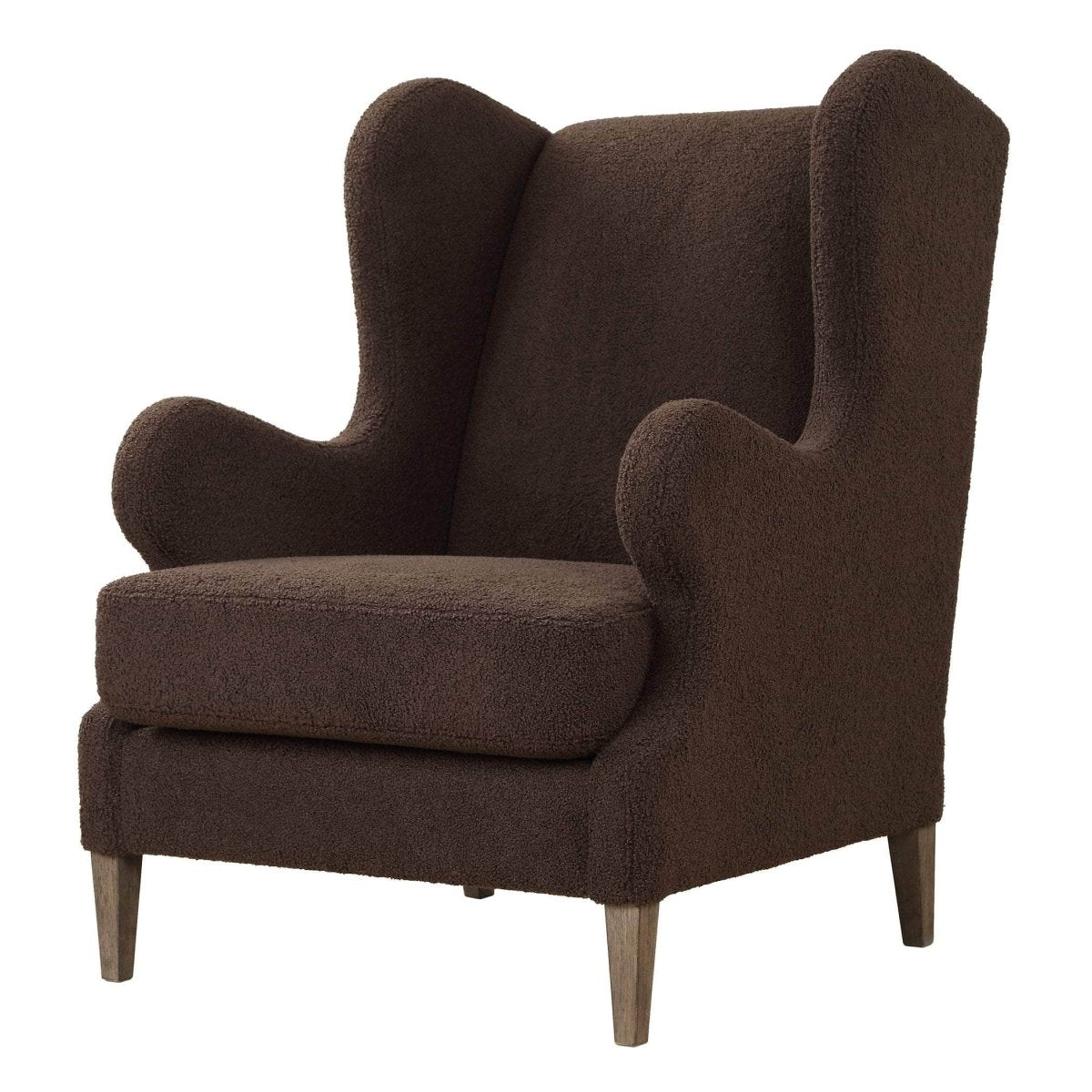 Serpentine Brown Fabric Accent Chair - Uttermost - Accent Chairs by Modest Hut