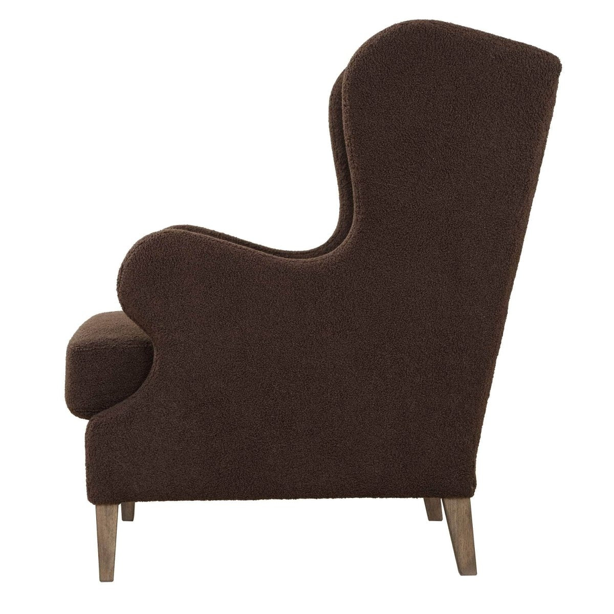 Serpentine Brown Fabric Accent Chair - Uttermost - Accent Chairs by Modest Hut