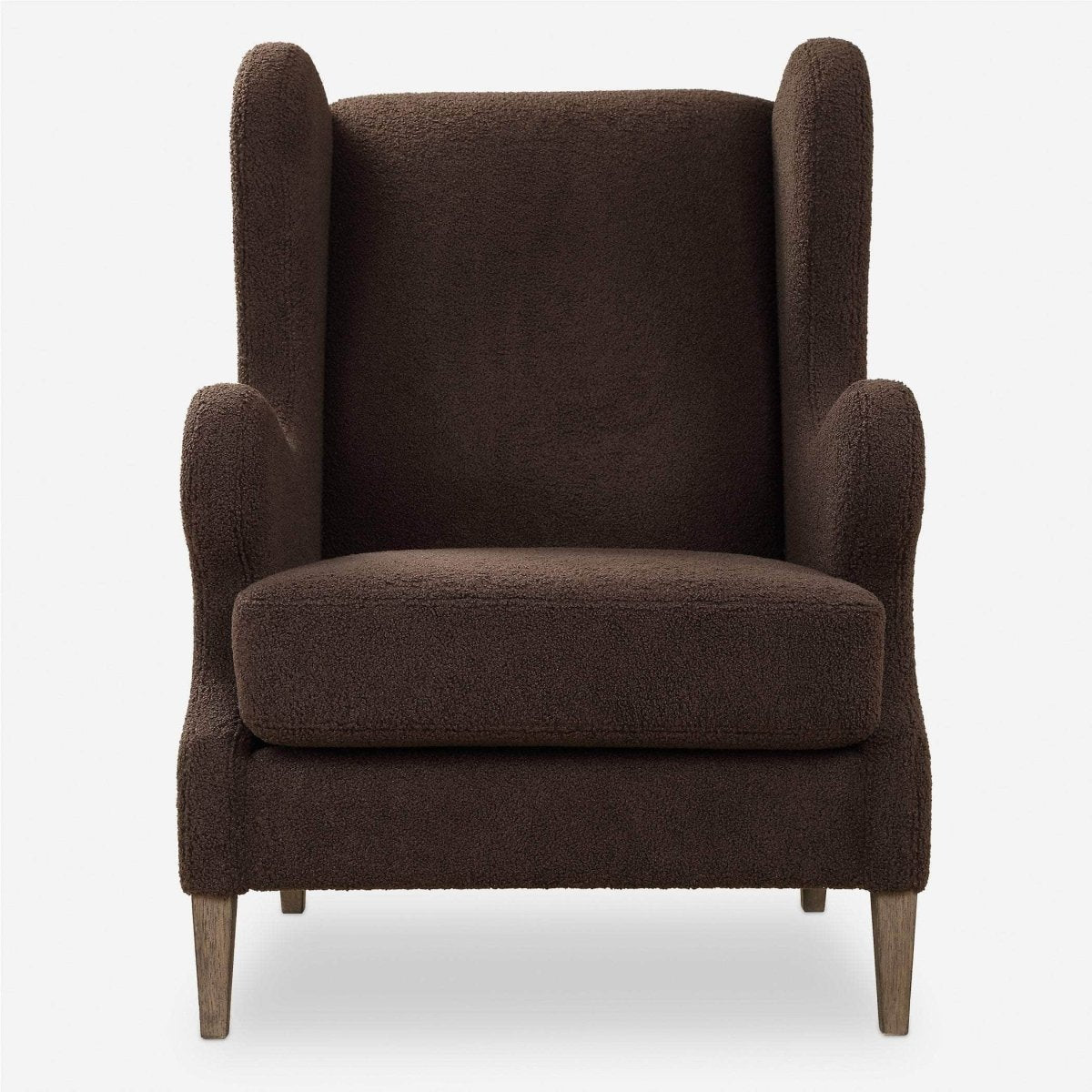 Serpentine Brown Fabric Accent Chair - Uttermost - Accent Chairs by Modest Hut