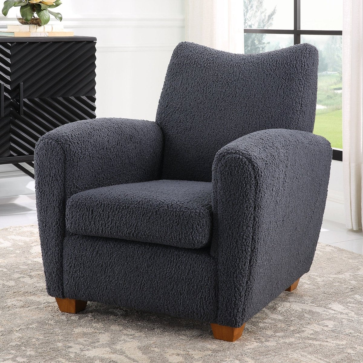 Teddy Slate Accent Chair - Uttermost - Accent Chairs by Modest Hut