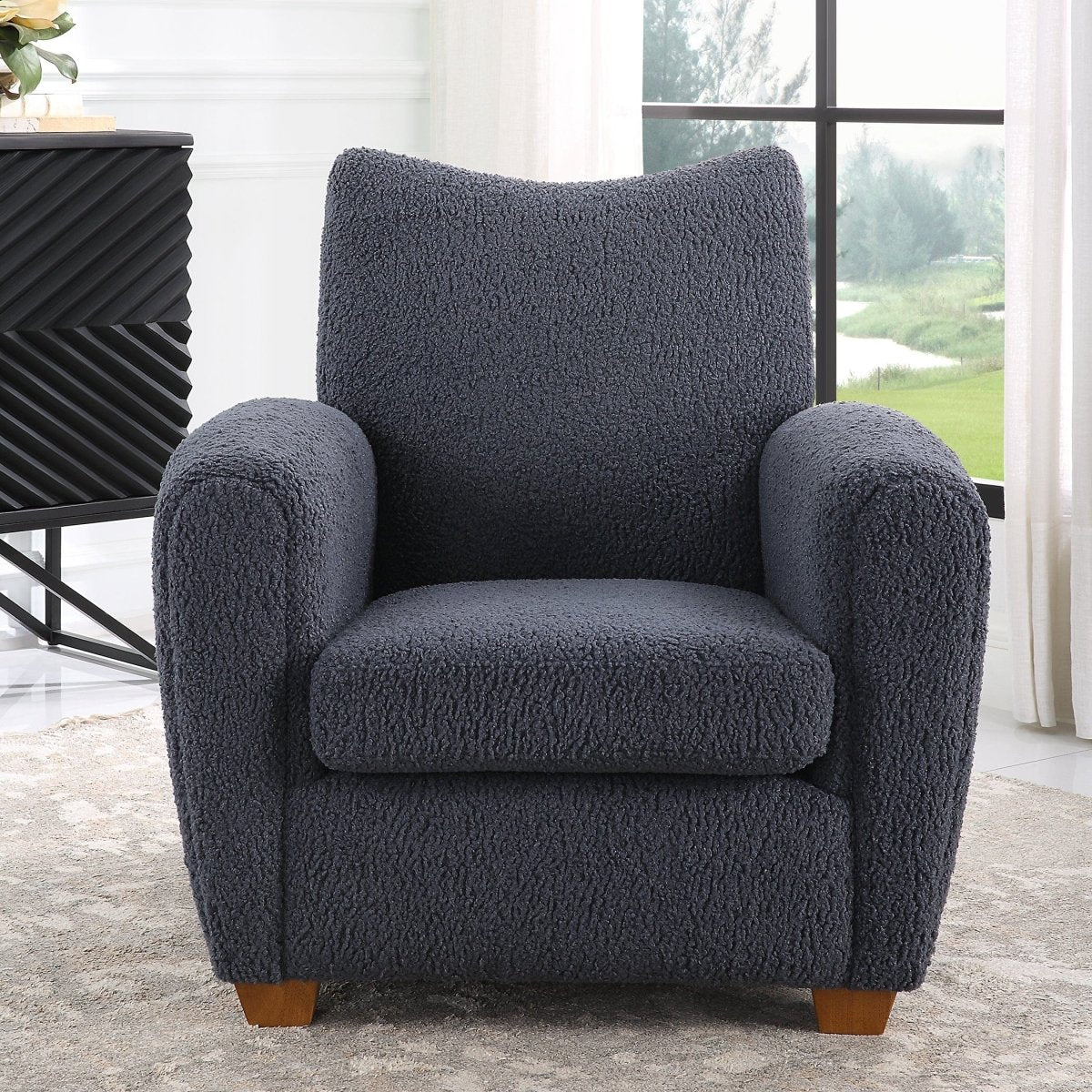 Teddy Slate Accent Chair - Uttermost - Accent Chairs by Modest Hut