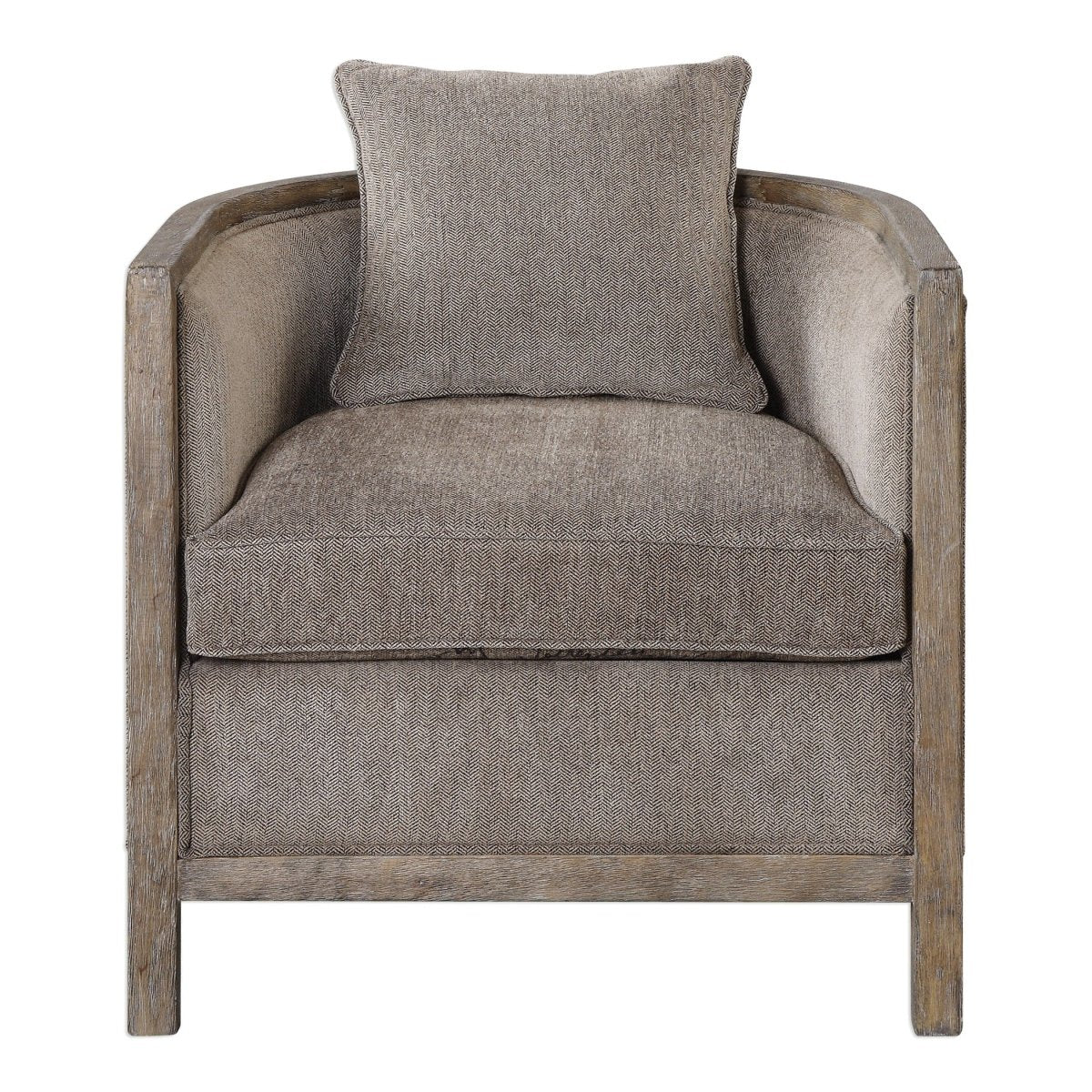 Viaggio Gray Chenille Accent Chair - Uttermost - Accent Chairs by Modest Hut