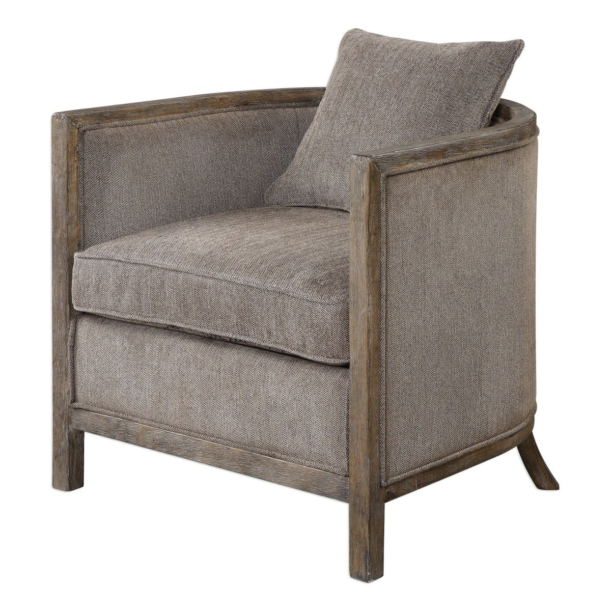 Viaggio Gray Chenille Accent Chair - Uttermost - Accent Chairs by Modest Hut