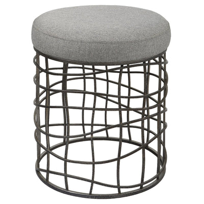 Carnival Iron Round Accent Stool - Uttermost - Accent Stools by Modest Hut