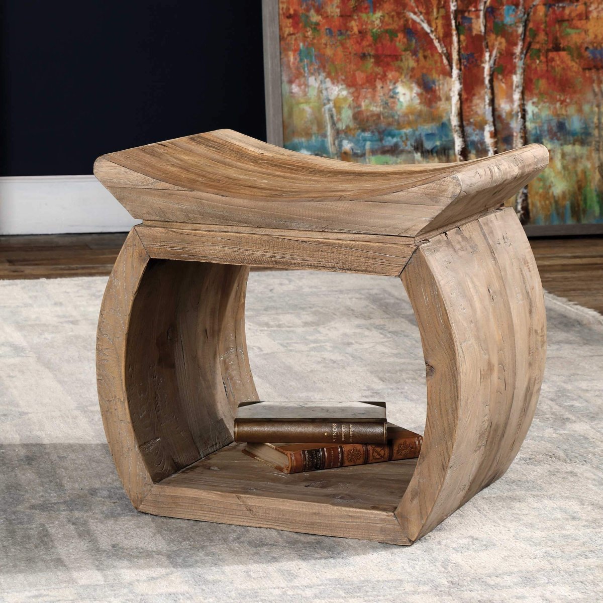 Conn Accent Stool - Uttermost - Accent Stools by Modest Hut