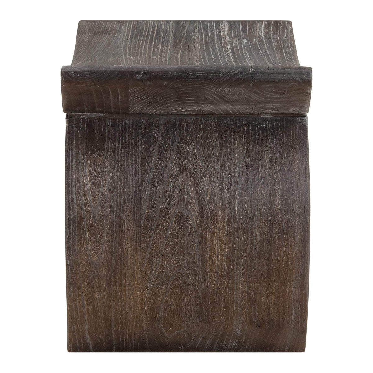 Connor Walnut Accent Stool - Uttermost - Accent Stools by Modest Hut