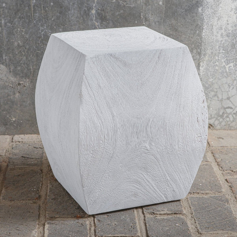 Grove Ivory Wooden Accent Stool - Uttermost - Accent Stools by Modest Hut
