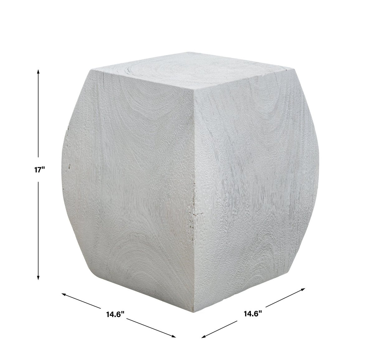 Grove Ivory Wooden Accent Stool - Uttermost - Accent Stools by Modest Hut