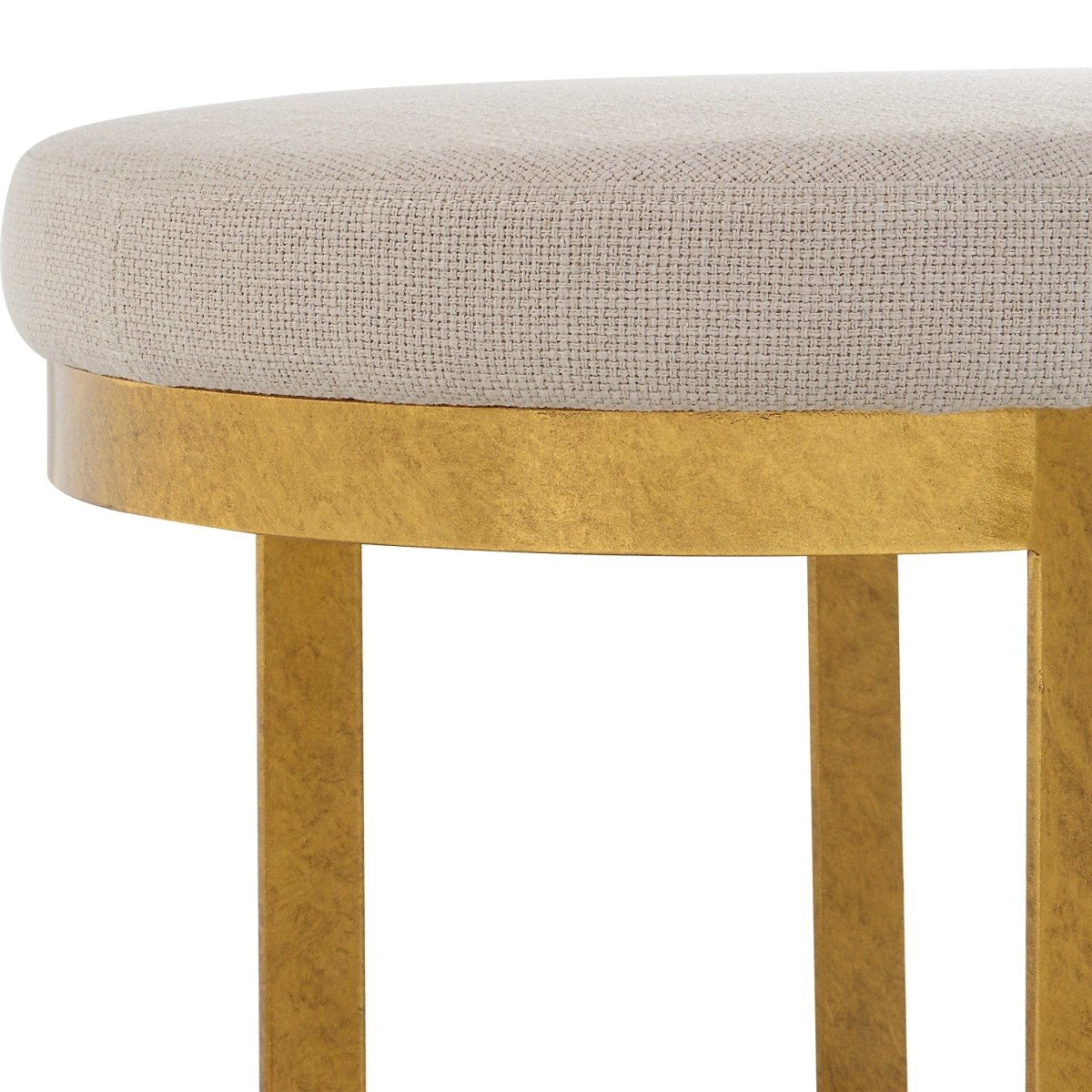 Infinity Gold Accent Stool - Uttermost - Accent Stools by Modest Hut