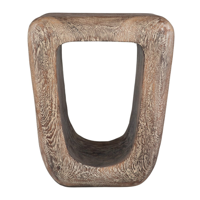 Loophole Bleached Wash Accent Stool - Uttermost - Accent Stools by Modest Hut
