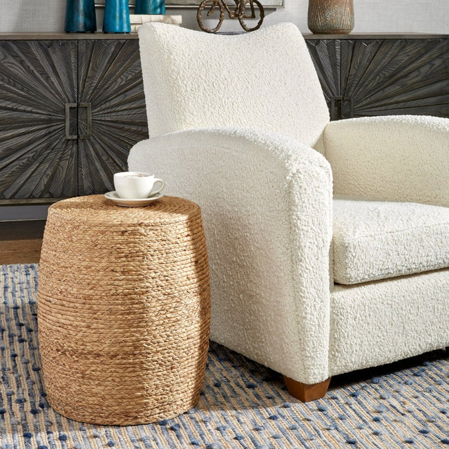 Resort Straw Accent Stool - Uttermost - Accent Stools by Modest Hut