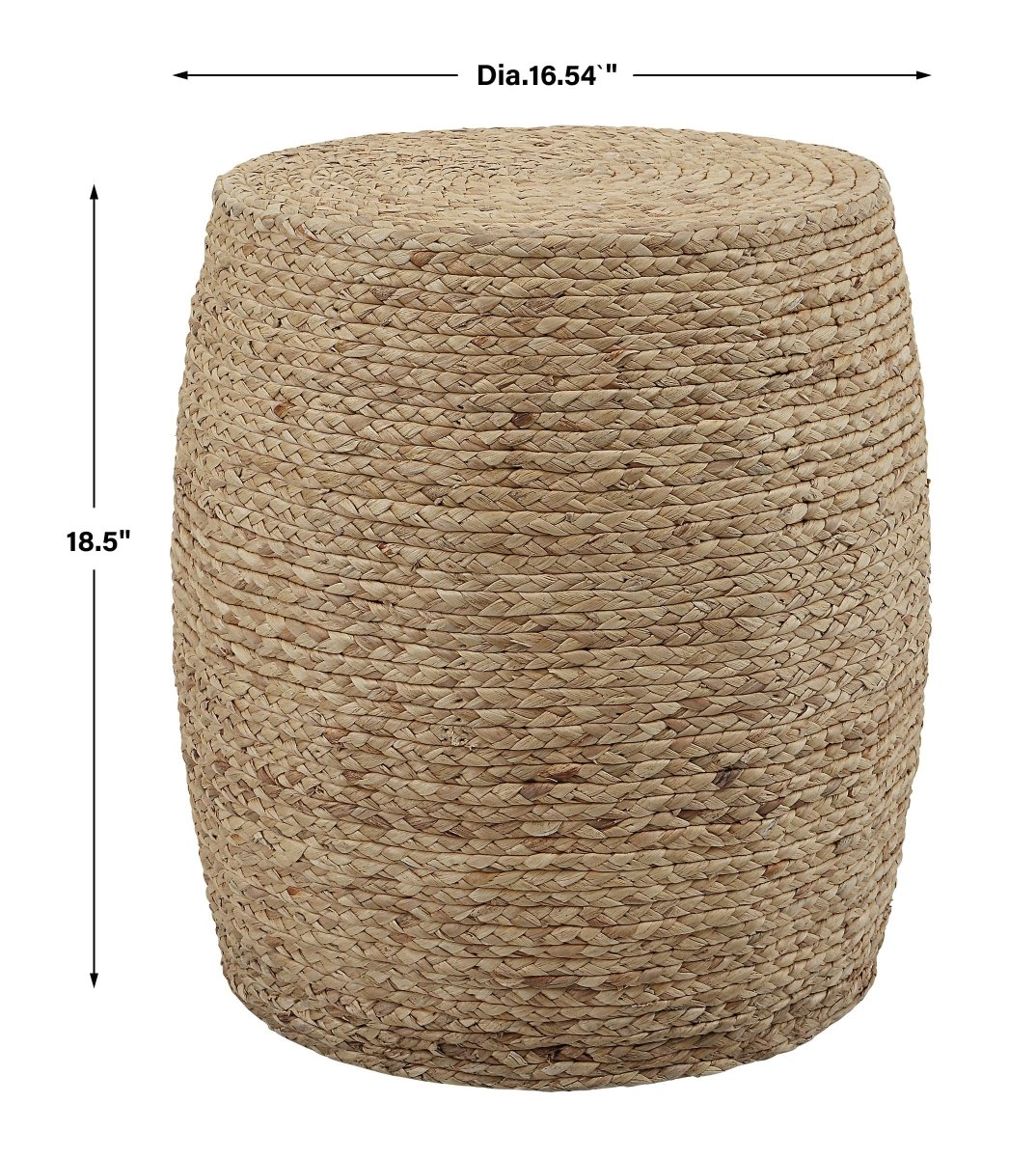 Resort Straw Accent Stool - Uttermost - Accent Stools by Modest Hut