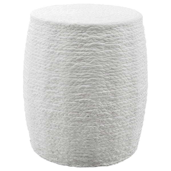 Resort White Accent Stool - Uttermost - Accent Stools by Modest Hut