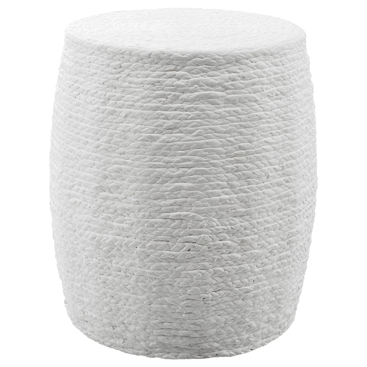 Resort White Accent Stool - Uttermost - Accent Stools by Modest Hut