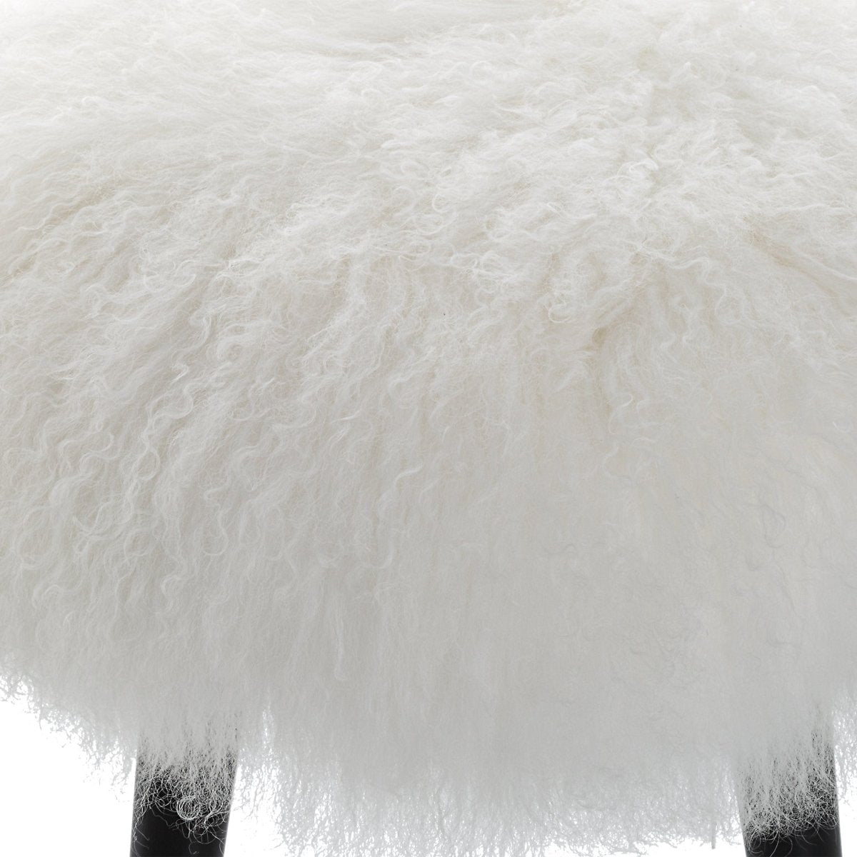 Wooly Sheepskin Accent Stool - Uttermost - Accent Stools by Modest Hut