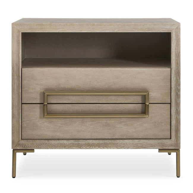 Alessia Modern Light Oak Side Table - Accent Tables