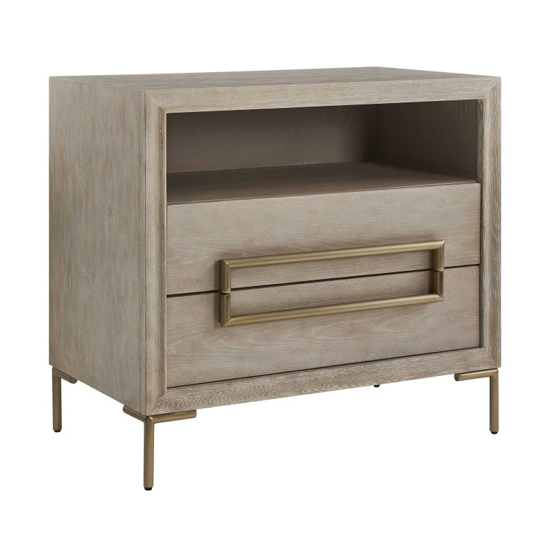Alessia Modern Light Oak Side Table - Accent Tables