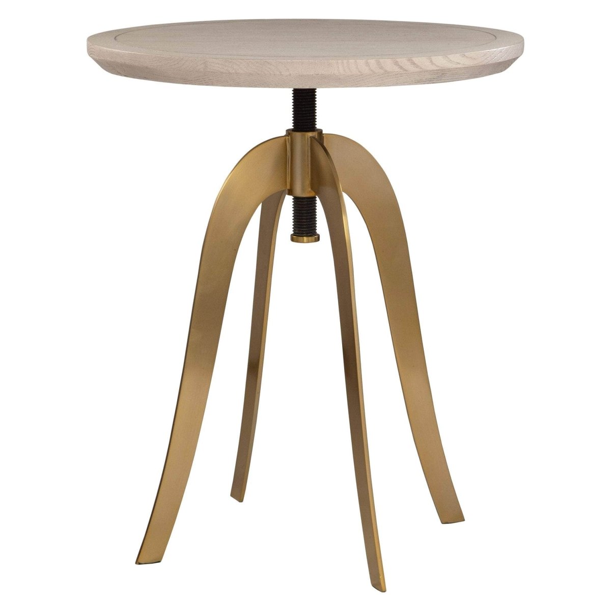 Alice Oak Adjustable Accent Table - Uttermost - Accent Tables by Modest Hut