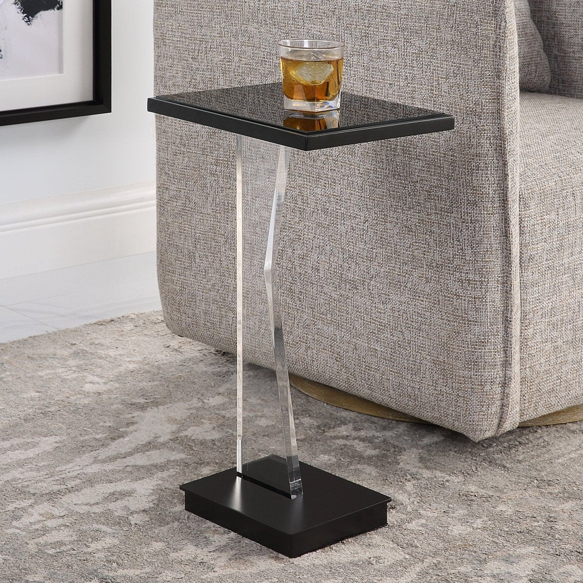 Angle Contemporary Accent Table - Uttermost - Accent Tables by Modest Hut