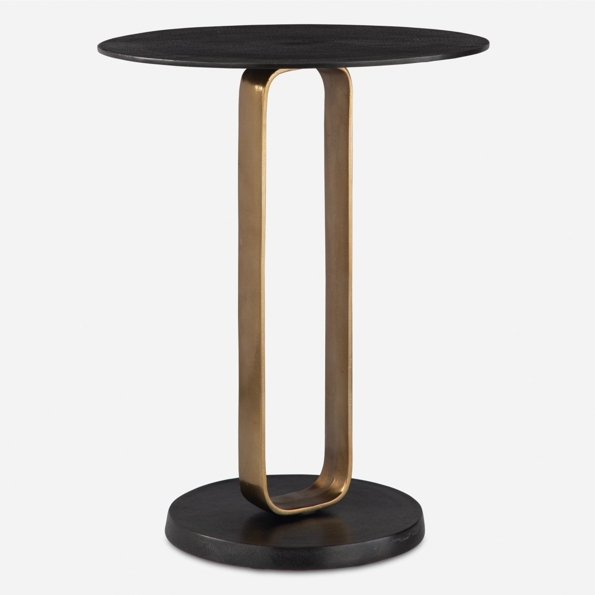 Aperture Brass Accent Table - Uttermost - Accent Tables by Modest Hut