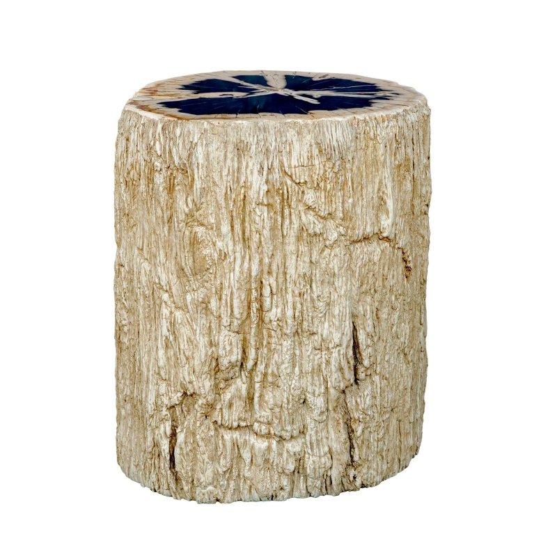 Arco Petrified Wood Top Accent Table - Accent Tables