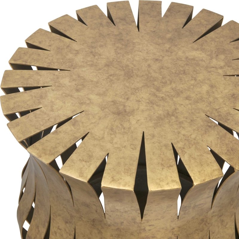 Arida Aged Gold Accent Table by Uttermost alternate view 2