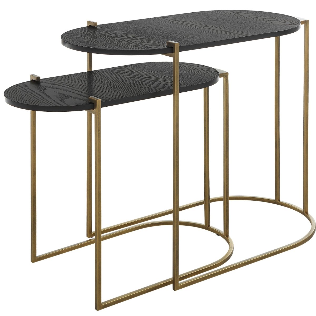 Aztec Wood Nesting Tables, Set/2 - Uttermost - Accent Tables by Modest Hut