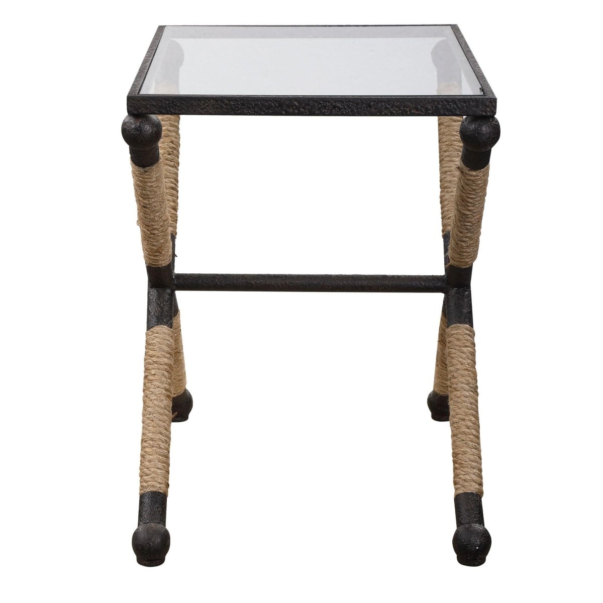 Braddock Coastal Accent Table - Uttermost - Accent Tables by Modest Hut