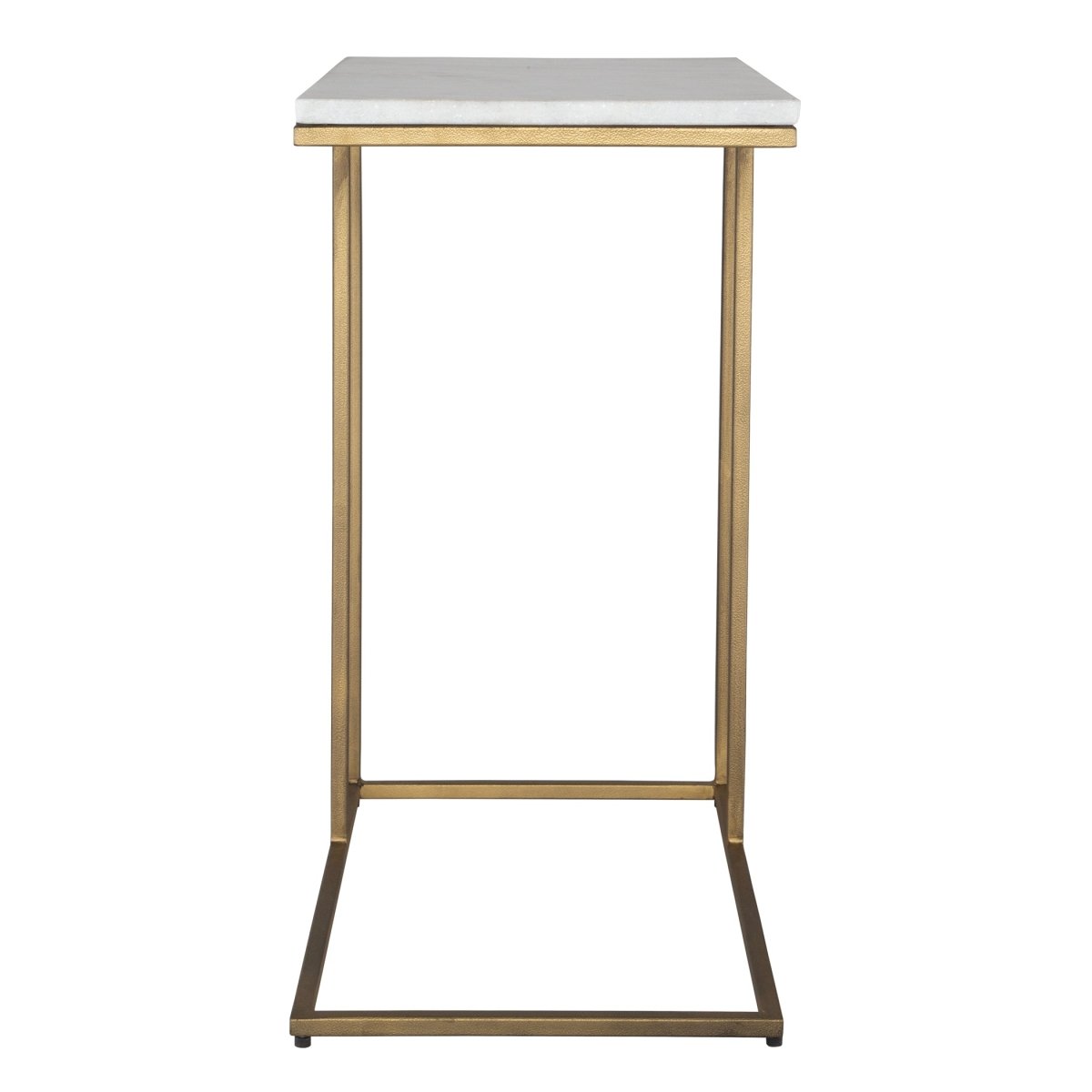 Brass Accent Table with Marble Top - Uttermost - Accent Tables by Modest Hut