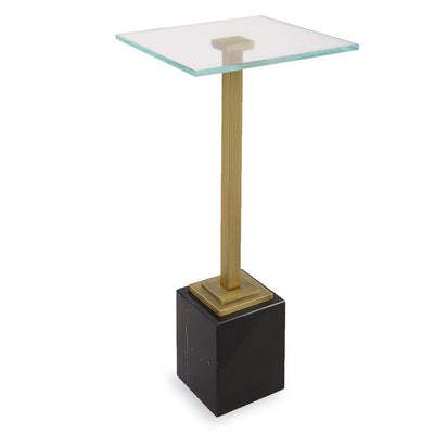 Brass Martini Table with Black Marble - Uttermost - Accent Tables by Modest Hut