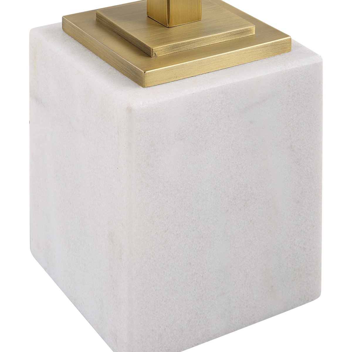 Brass Martini Table with White Marble - Uttermost - Accent Tables by Modest Hut