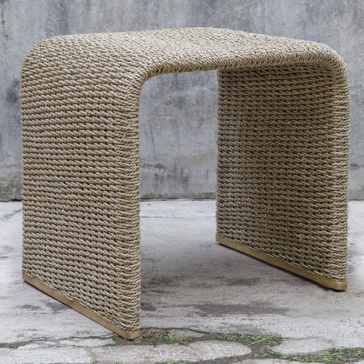 Calabria Woven Seagrass End Table - Uttermost - Accent Tables by Modest Hut