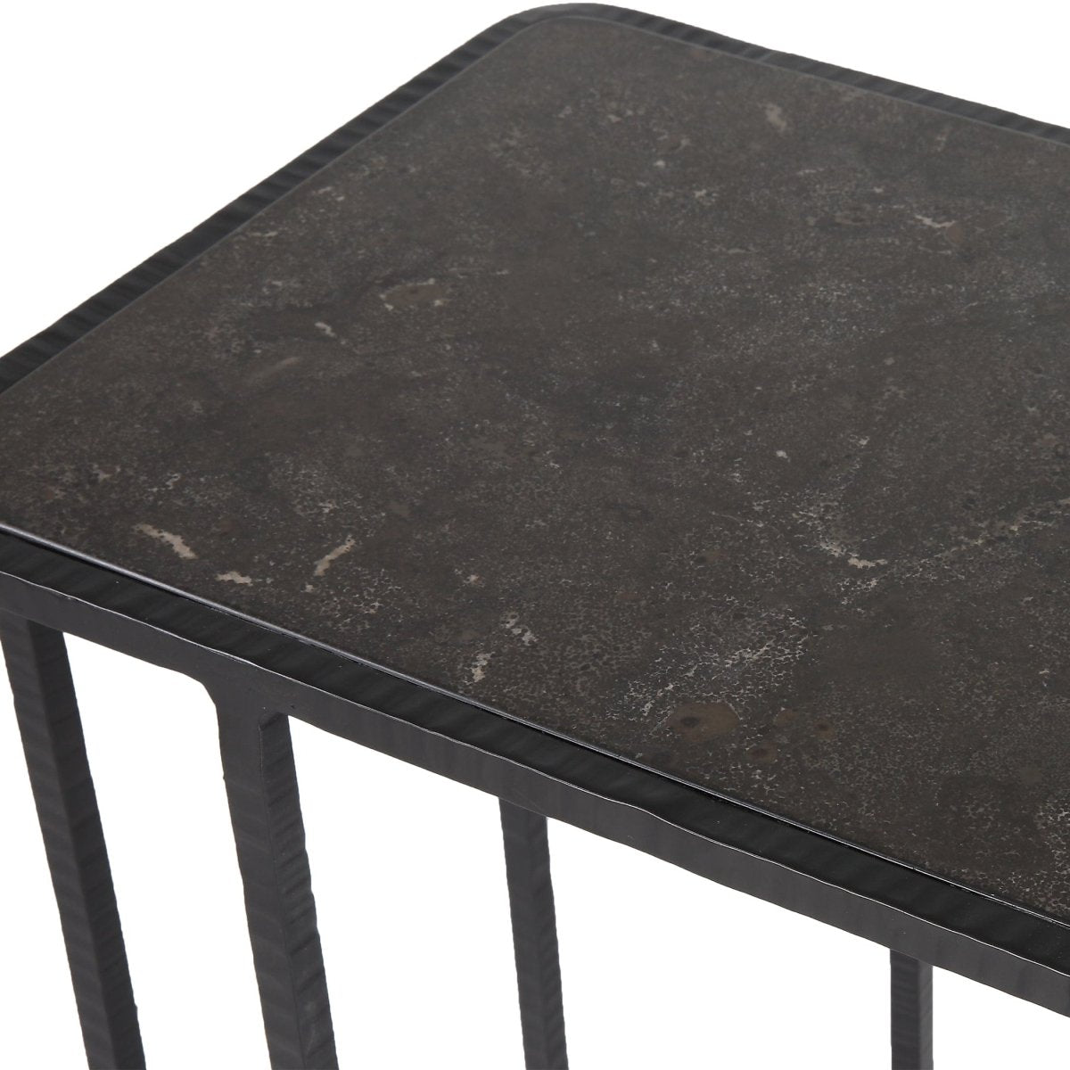 Cavern Stone & Iron Accent Table - Uttermost - Accent Tables by Modest Hut