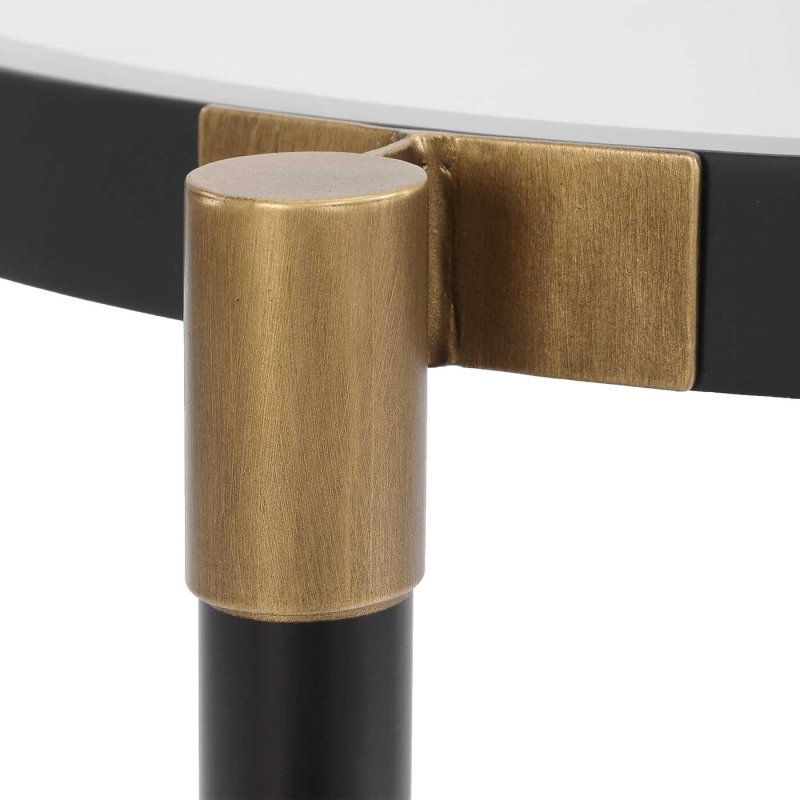 Chadid Round Glass Side Table - Accent Tables