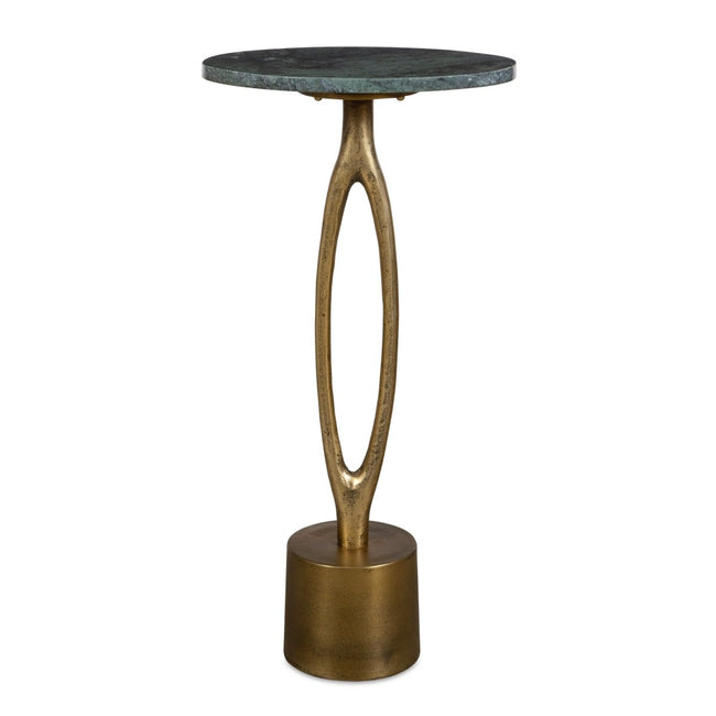 Emerald Green Marble Accent Table - Uttermost - Accent Tables by Modest Hut