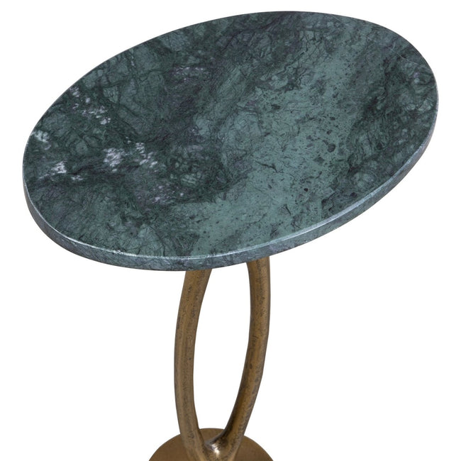 Emerald Green Marble Accent Table - Uttermost - Accent Tables by Modest Hut