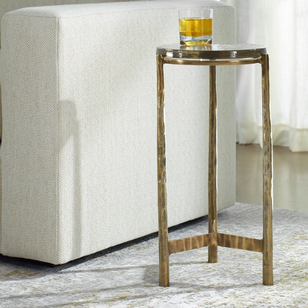 Eternity Brass Accent Table - Uttermost - Accent Tables by Modest Hut