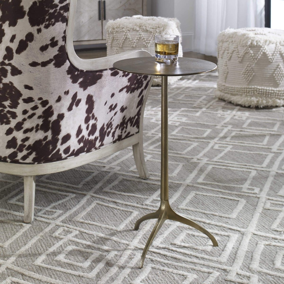 Gold Beaco Accent Table - Uttermost - Accent Tables by Modest Hut