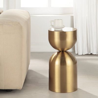 Golden Vessel Modern Accent Table - Uttermost - Accent Tables by Modest Hut