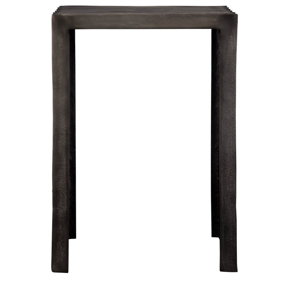 In The Groove Aluminum Accent Table - Uttermost - Accent Tables by Modest Hut